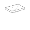 Geberit VariForm 500.736.01.2 Раковина встраиваемая в столешницу прямоугольной формы, 55х40 см, без отв. под смеситель, с отв. перелива