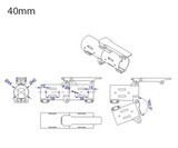 Механизм для складывания лучей (зажим) RJXHOBBY RJX3787 V2 40 мм