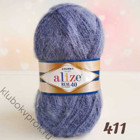 ALIZE ANGORA REAL 40, 411 Темный джинс