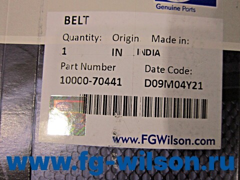 Ремень привода / BELT FAN АРТ: 10000-70441