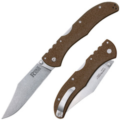 Фото Нож складной Cold Steel Range Boss Flat, сталь 4034SS, рукоять zytel, темно-коричневый