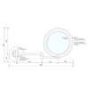 Decor Walther 0121400 Косметическое зеркало с подсветкой, цвет: хром