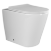 Ceramica Nova Highlight CN1812 Напольный пристенный унитаз-соло с ультра тонким сидением с функцией плавного закрытия, цвет: белый