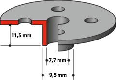 Копировальное кольцо 9,5 мм Makita 164379-4