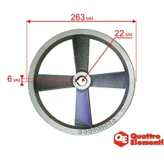Шкив ведомый QUATTRO ELEMENTI BW-470-60/100 (770-292-041)
