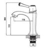 Creavit Elegant EG1500-S Cмеситель для раковины, цвет: чёрный,золото