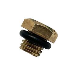 Пробка заливная шестигранная UNITED PARTS d9.5мм, М9.5х1.5мм для садовых насосов и насосных станций от 400/600 Вт (металл) (90-1334)