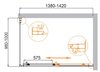 Cezares MOLVENO-AH-11-120/80-P-CR Душевой уголок, цвет: хром