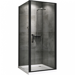 Abber Sonnenstrand AG04080B-S85B Душевой уголок, 80x85x195, цвет: чёрный фото