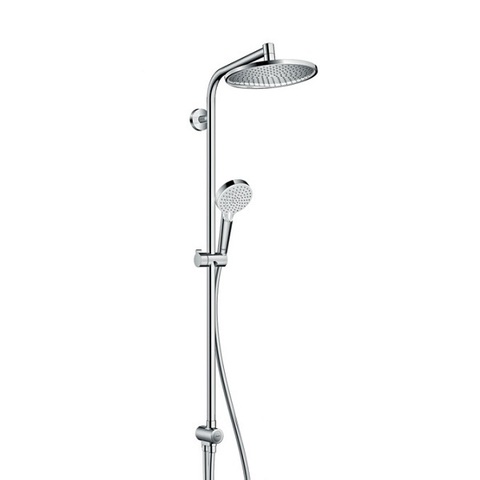 Hansgrohe Crometta S 27270000 Душевая система внешнего монтажа 120,8 см с верхней лейкой 24х24 см