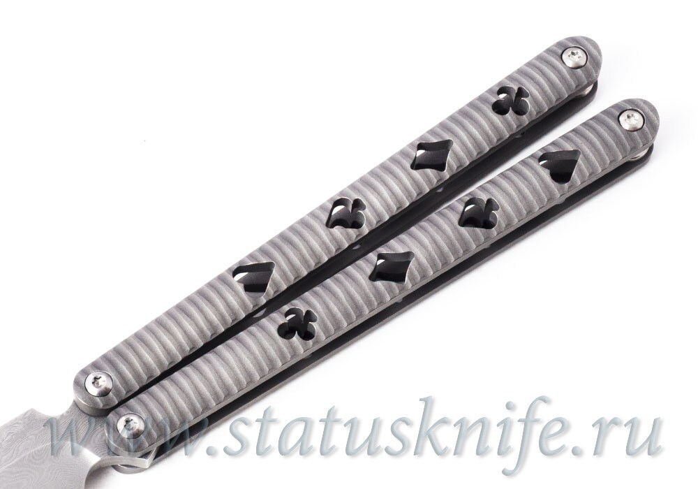 Нож Осаренко Дмитрий DOCK Balisong Damascus