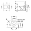 Duravit P3 Comforts SensoWash 2561590000 Унитаз подвесной Rimless без смывного края, вкл. крепление Durafix, включая компоненты для SensoWash