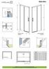 Radaway Idea Black DWJ 387018-54-01R Дверь душевая в нишу