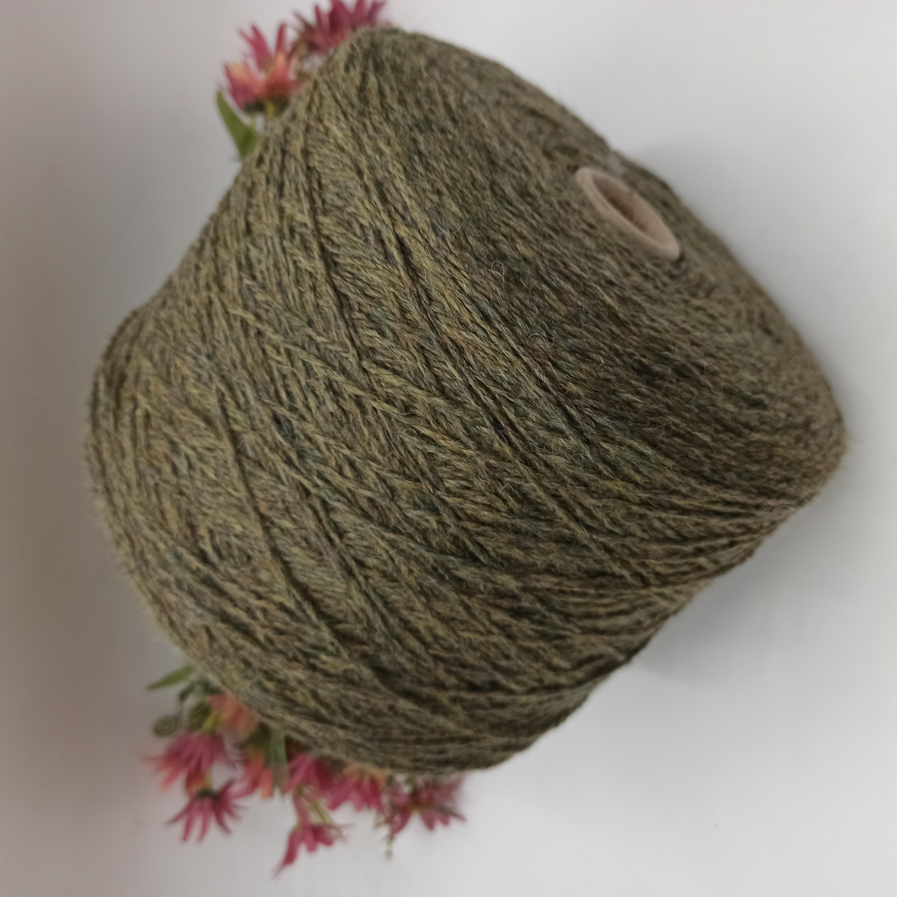 Alpaca Gold Pecci Filati 200м/100гр Мшистый зеленый меланж 04