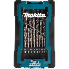 Набор свёрл по металлу HSS-G Makita D-67555