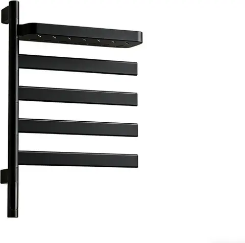 Полотенцесушитель электрический Rein Flexi Cube Matte Black 730*450*97 мм