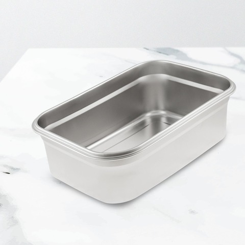 Контейнер пищевой Jolly Kitchen с крышкой, нержавеющая сталь, 35,5x25,5x11,5 (6 литров)