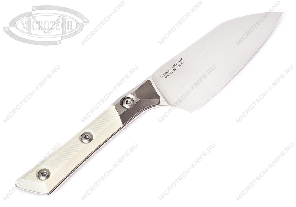 Нож Microtech Kitchen Santoku Bolster Ivory G-10 3300B-10IV
