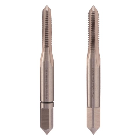 Метчик М 6,0х0,75 (Комплект 2шт) DIN2181 HSSE 6h 50мм a=4,9 H-Tools 235060EHT