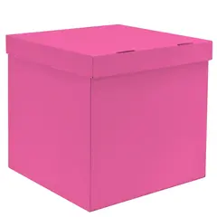 Коробка для воздушных шаров Розовый, 60*60*60 см