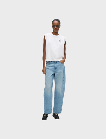 Джинсы KARL LAGERFELD Barrel Denim Pants