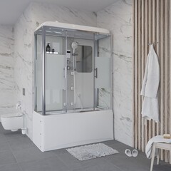 Душевая кабина Niagara Ultra NG-3170-01 (170х75х220) высокий поддон,стекло матовое