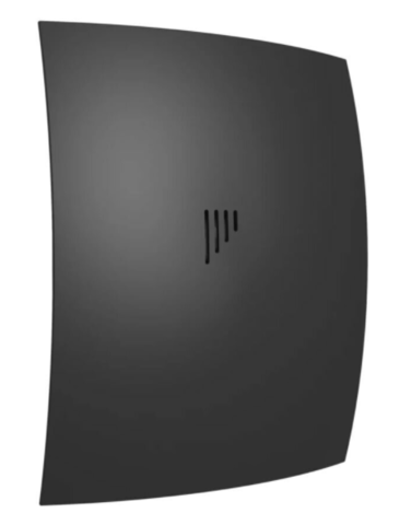 BREEZE 5C Matt black, Вентилятор осевой вытяжной с обратным клапаном D 123, декоративный