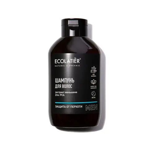 Ecolatier MAN Шампунь Защита от перхоти мужской, 400мл