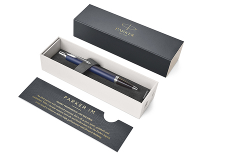 Ручка шариковая Parker IM Core, Matte Blue CT (1931668)