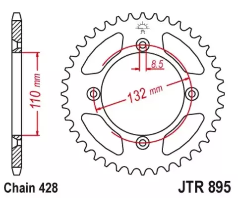 Звезда ведомая JTR895 46
