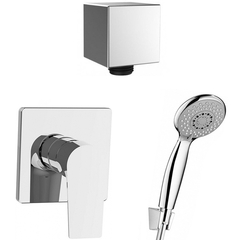 Aquanet Static 257149 Душевая система встраиваемая, цвет: хром фото