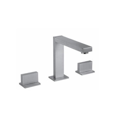 Gessi Rettangolo T 20402#031 Смеситель для раковины на 3 отверстия, с донным клапаном, излив 144мм, цвет: хром