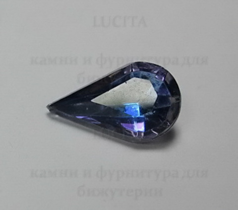 Ювелирные стразы Preciosa "Капля" Bermuda Blue (13х8 мм) ()