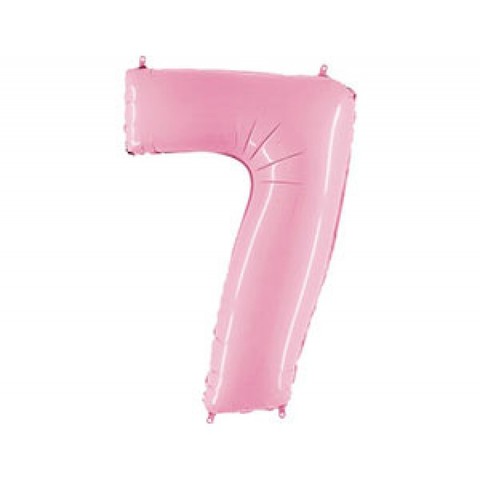 Шар Г 40''/102 см, Цифра Розовый (Pink) 