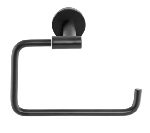 Remer Guest GS44NO Полотенцедержатель кольцо настенное, цвет: черный матовый