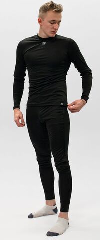 Комплект спортивного термобелья с ветрозащитой Noname Arctos WS 24 UX black