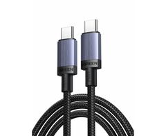 Кабель зарядный  UGREEN L528 (65831) USB-C to USB-C PD Fast Charging Cable 100W Max, 0,5м, серый космос