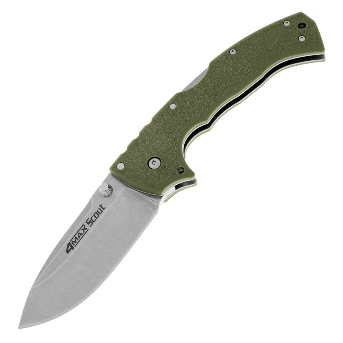 Складной нож Cold Steel 4-Max Scout, сталь AUS-10A, рукоять Griv-Ex, оливковый