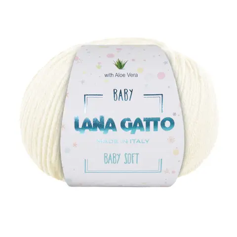 Пряжа Lana Gatto Baby soft 978 молочный