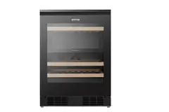 Винный шкаф Gorenje WCU68F6BG4WF, двухтемпературный, электронное управление, вместимость 46 бутылок