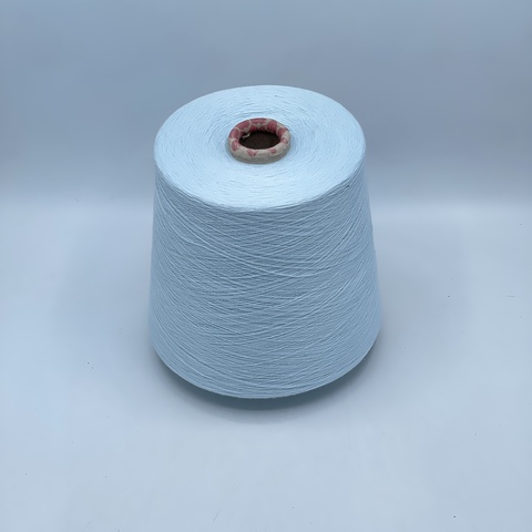 Бобинная пряжа,Cotton combed, 2540м. 100%Хлопок, Небесно-голубой(913), 39159