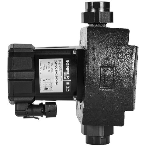 Частотный циркуляционный насос ROMMER PROFI EVO 25/40-180 с гайками и теплоизоляцией RCP-0030-2540180