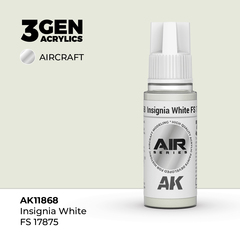 Акриловая краска AK Interactive Insignia White FS 17875 3GEN AIR, 18мл