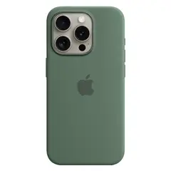 Силиконовый чехол с поддержкой MagSafe Apple Silicone Case для iPhone 15 Pro, Cypress (Кипарис)