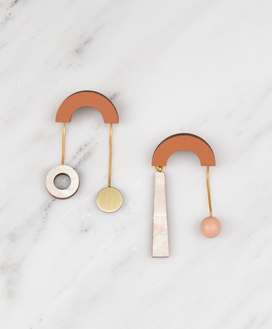Серьги Cascade Earrings Burnt Orange