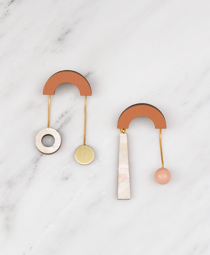 Серьги Cascade Earrings Burnt Orange