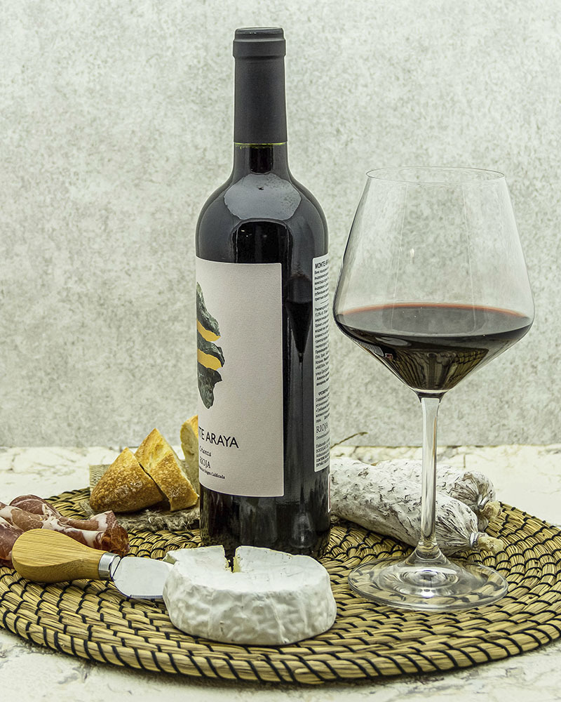 Вино Bodegas Del Medievo Монте Арайя Крианца Красное 2016 г.у. 13,5% 0,75 л, Испания