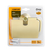 Fixsen Comfort Gold FX-87010 Держатель туалетной бумаги с крышкой, цвет: золото