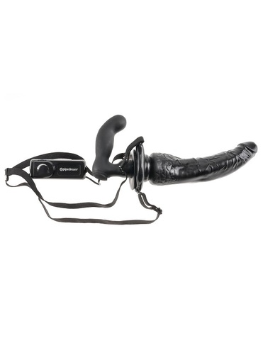 Cтрапон Deluxe Vibrating Penetrix Strap-On с универсальным плагом и вибрацией