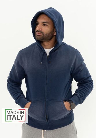 Худи на молнии Bowery NYC Spray Mood Indigo
